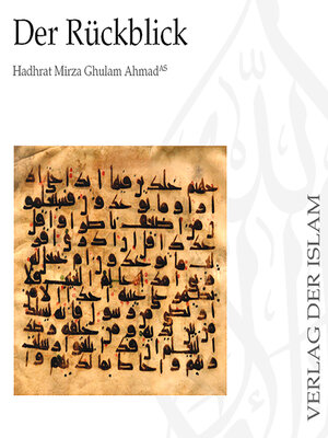 cover image of Der Rückblick | Hadhrat Mirza Ghulam Ahmad